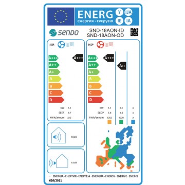 Sendo Aion SND-18AON Κλιματιστικό Inverter 18000 BTU με WiFi
